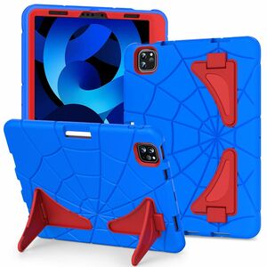 Fr Apple iPad Pro 11.0 2022 / 2021 / 2020 / 2018 / iPad Air 4 + 5 10.9 2020 and 2022 aufstellbare Outdoor Hybrid Blau / Rot Tablet Tasche Etuis