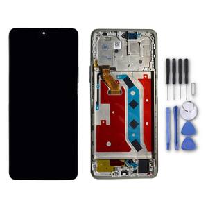 Fr Honor Magic 4 Lite 5G Display Full LCD mit Rahmen Einheit Touch Ersatzteil Reparatur Silber