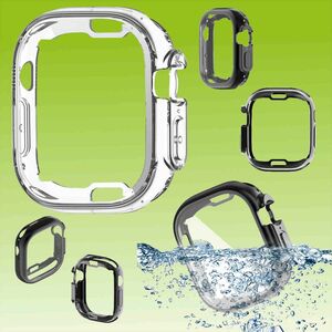 Fr Apple Watch Ultra 1 + 2 49mm 2 in 1 Hlle TPU Cover + PET Folie
