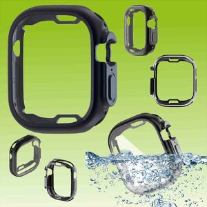 Fr Apple Watch Ultra 1 + 2 49mm 2 in 1 Hlle TPU Cover + PET Folie