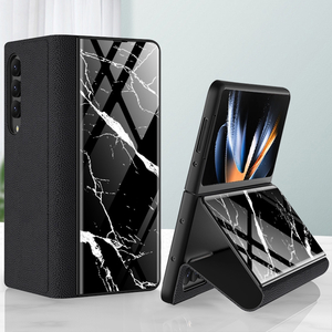 Fr Samsung Galaxy Z Fold4 5G Design Galvanik Marble Muster 3 All-round Anti-Fall Handy Tasche Hlle Etuis