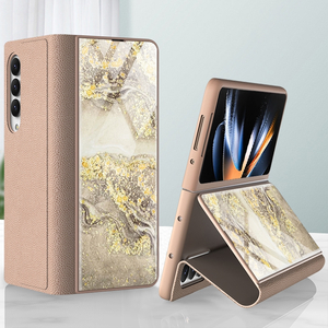 F�r Samsung Galaxy Z Fold4 5G Design Galvanik Marble Muster 7 All-round Anti-Fall Handy Tasche H�lle Etuis