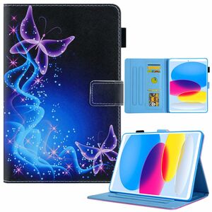 F�r Apple iPad 10.9 2022 10. Generation Kunstleder Tablet Cover Tasche Motiv 31 H�lle Case Etuis