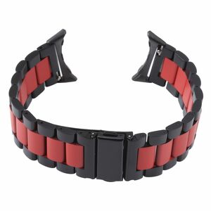 Fr Google Pixel Watch 3 41mm / 2 / 1 Stahl Metall Band Schwarz / Rot