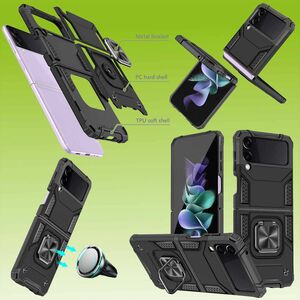 F�r Samsung Galaxy Z Flip / Fold 5G H�lle Armor Magnet Ring Cover Handy H�lle 