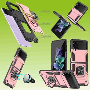 Fr Samsung Galaxy Z Flip / Fold 5G Hlle Armor Magnet Ring Cover Handy Hlle 