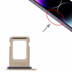 SIM + SIM Card Tray f�r Apple iPhone 14 Pro Max Ersatzteil Gold