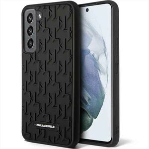 Karl Lagerfeld Hardcase H�lle Cover 3D Monogram f�r Samsung Galaxy S23 Plus Schwarz