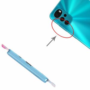 Volume Button Taste fr Motorola Moto G22 Lautstrke Ersatzteil Reparatur Zubehr Blau