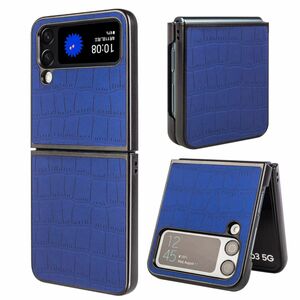 F�r Samsung Galaxy Z Flip4 Design Crocodile Texture H�lle Schutz Hart Cover Handy Tasche Muster Etuis Case Cover Neu