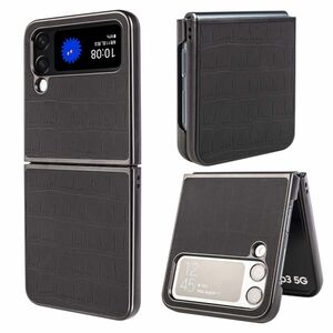 F�r Samsung Galaxy Z Flip4 Design Crocodile Texture H�lle Schutz Hart Cover Handy Tasche Muster Etuis Case Cover Neu