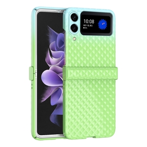 F�r Samsung Galaxy Z Flip4 Handytasche mit Regenbogenverlauf und Scharnier H�lle Etuis Cover Case Tasche Schutz Zubeh�r Silikon