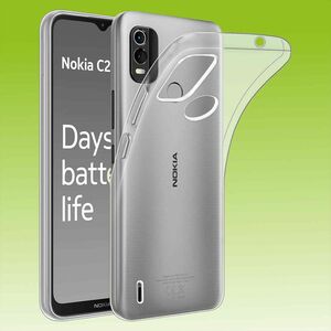 Fr Nokia C21 Plus Silikoncase TPU Schutz Transparent Handy Tasche Hlle Cover Etui Zubehr Neu