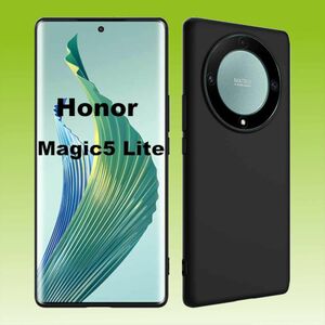 Fr Honor Magic 5 Lite TPU Schutz Schwarz Handy Tasche Hlle Cover