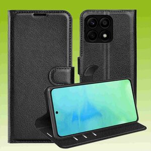 Fr Honor X8a Handy Tasche Wallet Premium Schutz Hlle Case Cover Etuis Neu Zubehr Schwarz