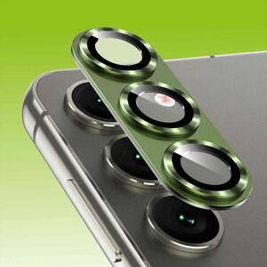 F�r Samsung Galaxy S23 / S23 Plus Back Kamera Aluminiumlegierung Schutz H9 Hart Glas Cover H-Gr�n Neu