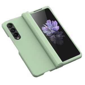 Fr Samsung Galaxy Z Fold4 Faltbare Skin Feel Schutzhlle Hellgrn Schutz Case Cover Etui Handy Tasche 
