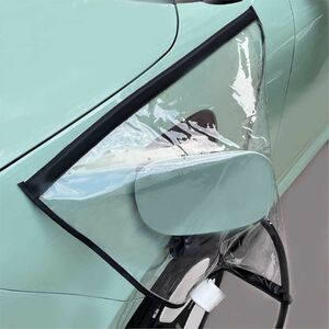 Regenschutzabdeckung fr Ladeanschluss von Elektroautos Magnetisch Transparent