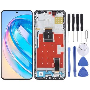 Fr Honor X8a / 90 Lite Display Full LCD mit Rahmen Einheit Touch Ersatzteil Reparatur Schwarz