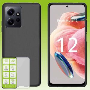 F�r Xiaomi Redmi Note 12 4G Zubeh�r / Schutz Cover Handy Tasche Etuis TPU Case Schutz AUSWAHL