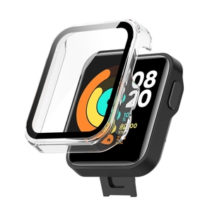 Fr Xiaomi Mi Watch Lite Schutzhlle PC / gehrtetes Glas Hlle Case