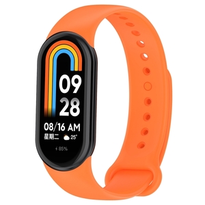 Fr Xiaomi Band 8 Premium Sport Silikon Uhrenarmband Armband Orange