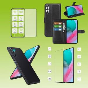 F�r Samsung Galaxy M54 5G Cover Handy Tasche Etuis TPU Hart Glas Panzer Folie AUSWAHL