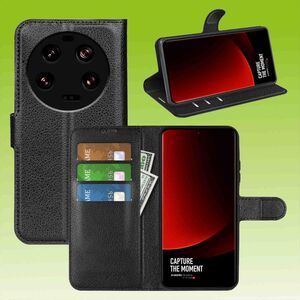 Fr Xiaomi 13 Ultra Handy Tasche Wallet Premium Schutz Hlle Case Cover Etuis Neu Zubehr Schwarz