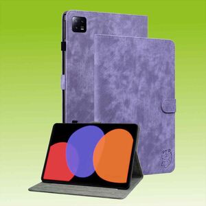 Fr Xiaomi Pad 6 / 6 Pro Kunstleder Sand Tiger Style Tablet Tasche