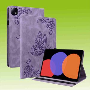 Fr Xiaomi Pad 6 / 6 Pro Kunstleder Schmetterling Style Tablet Tasche