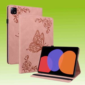 Fr Xiaomi Pad 6 / 6 Pro Kunstleder Schmetterling Style Tablet Tasche