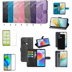 Fr ZTE Blade A53 Cover Handy Tasche Etuis TPU Hart Glas Panzer Folie AUSWAHL