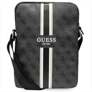 Guess Universell bis 10 Tablet Tasche 4G Stripes Tablet Bag Schwarz