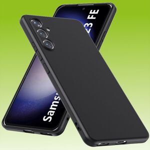 F�r Samsung Galaxy S23 FE Silikon TPU Schwarz Handy Tasche H�lle Case