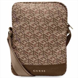 Guess Universelle Tasche Tragetasche Umhngetasche GCube Stripe Braun