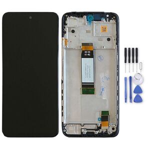 Fr Xiaomi Redmi 12 Display Full LCD mit Rahmen Einheit Touch Ersatzteil Reparatur Schwarz