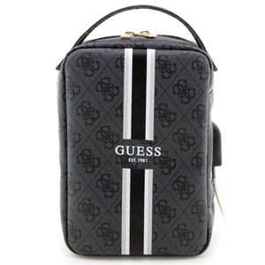 Guess Universell Tablet Tasche Umhngetasche 4G Printed Stripes Black