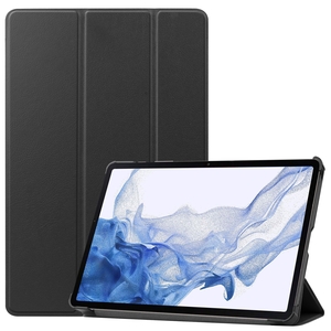Fr Samsung Galaxy Tab S10 FE / S9 / S9 FE 3folt Wake UP Smart Cover Schwarz Tasche Etuis Hlle