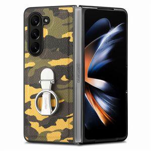 Fr Samsung Galaxy Z Fold5/Flip5 5G Camouflage Schutzhlle + Ringhalter
