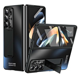 F�r Samsung Galaxy Z Fold5 5G Schutzh�lle mit Standhalterung Schwarz  
