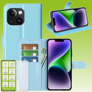 F�r Apple iPhone 15 Plus Cover Handy Tasche Etuis TPU Hart Glas Panzer Folie AUSWAHL