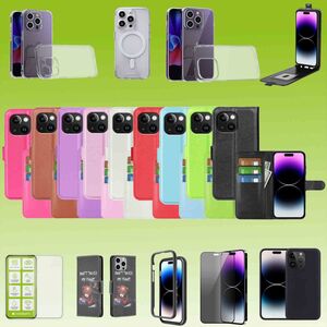 Fr Apple iPhone 15 Pro Cover Handy Tasche Etuis TPU Hart Glas Panzer Folie AUSWAHL