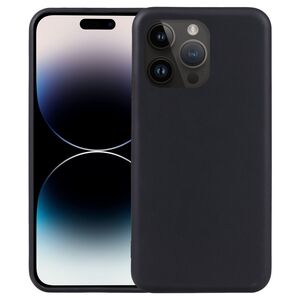 F�r Apple iPhone 15 Pro Max Silikon TPU Schutz Handy H�lle Schwarz