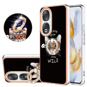 Fr Honor 90 5G Design Series TPU / PC Handy Hlle Cover Etuis + Ring