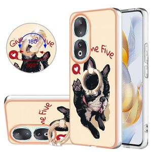 F�r Honor 90 5G Design Series TPU / PC Handy H�lle Cover Etuis + Ring