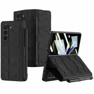 F�r Samsung Galaxy Z Fold5 sto�feste Kunstleder H�lle Stifthalterung