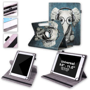 F�r Samsung Galaxy Tab S9 / S9 FE 360 Grad Uni Motiv1 Tablet Tasche