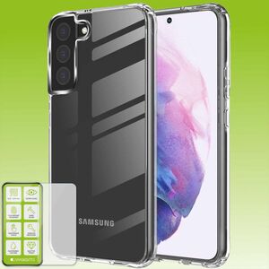 Fr Samsung Galaxy A05s Silikoncase TPU Transparent + 0,26 H9 Glas Handy Tasche Hlle Schutz Cover