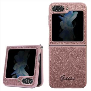 Guess Samsung Galaxy Z Flip5 Schutzh�lle Case Glitter Script Pink