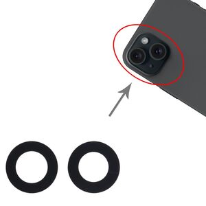 2 Stk Back Kamera Linsen Fassung Schutz fr Apple iPhone 15 Ersatzteil